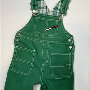 Vintage Tommy Hilfiger green overalls 18-24 months